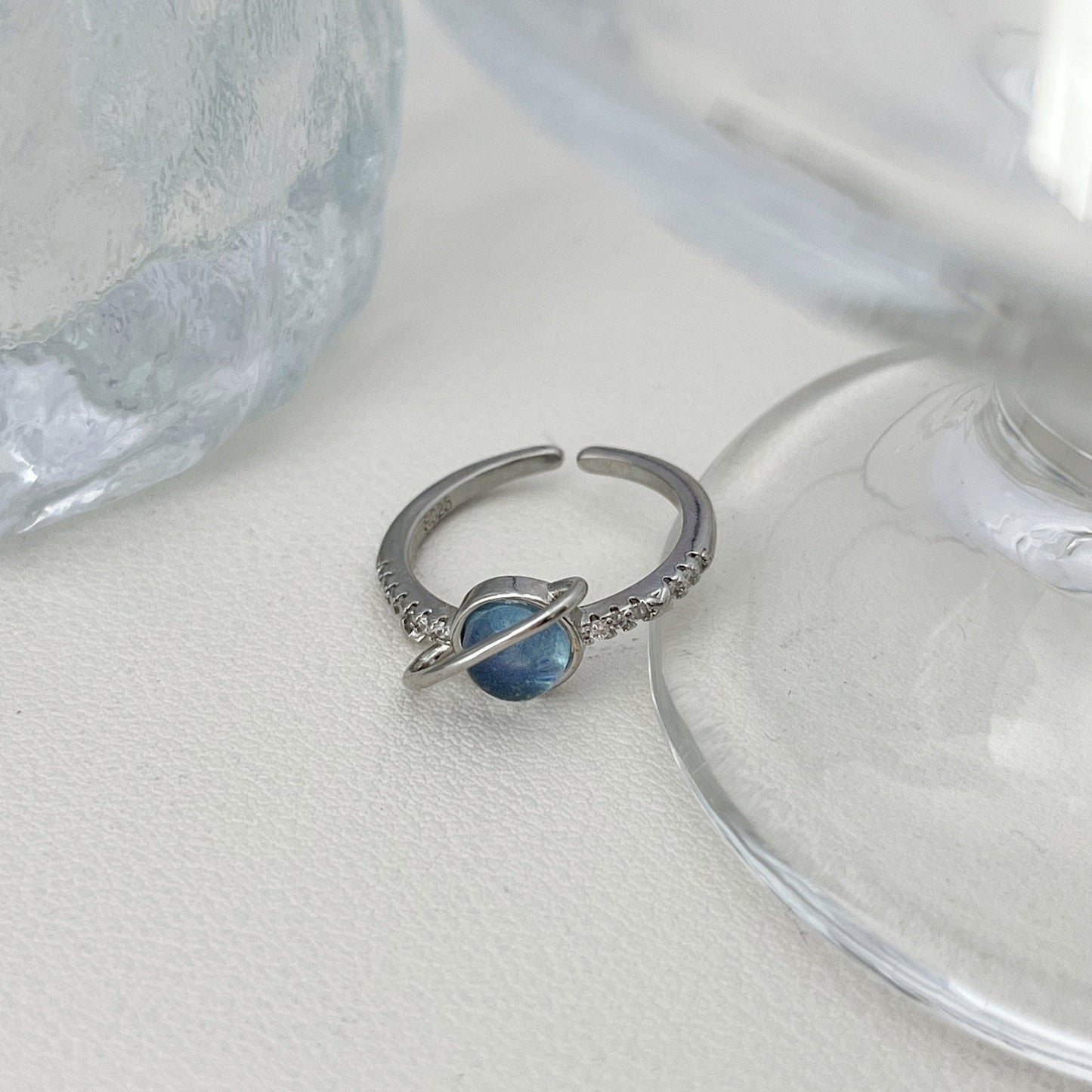Celestial Blue Stone Ring