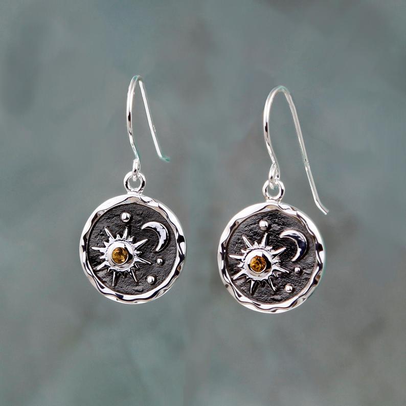 Celestial Citrine Earrings