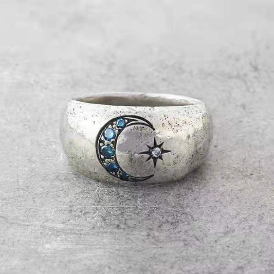 Celestial Moon Star Ring