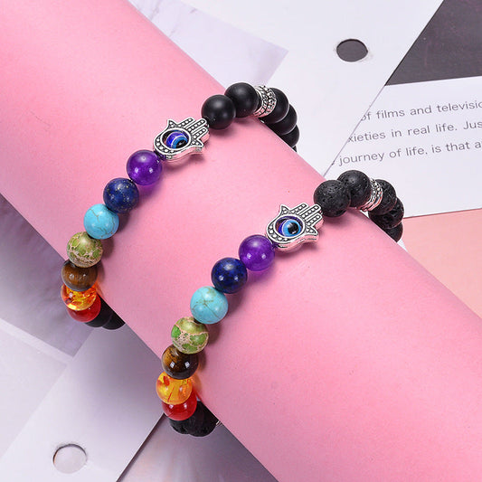 Chakra Hamsa Bracelet