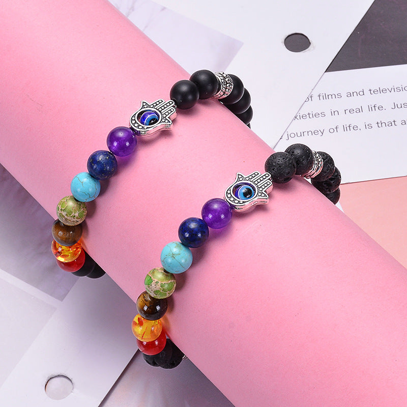Chakra Hamsa Bracelet