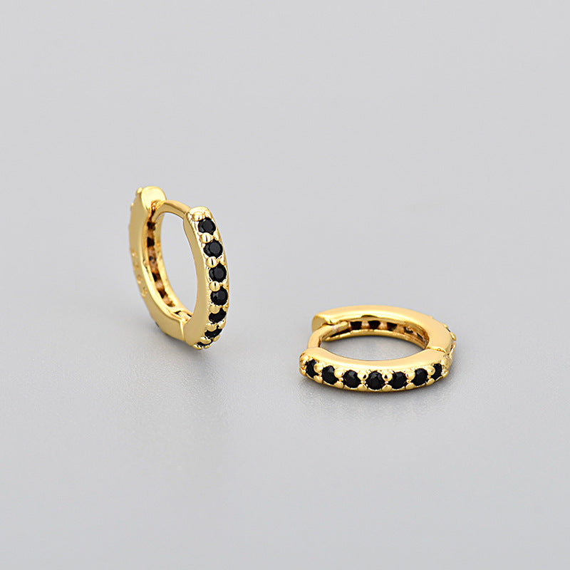 Classic Black Spinel Earrings
