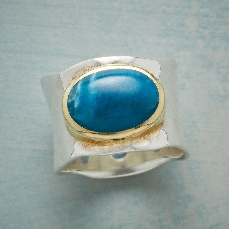 Classic Blue Agate Ring