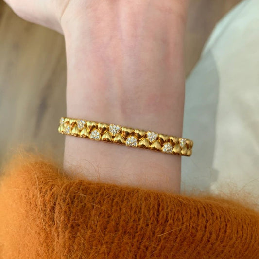Classic Gold Diamond Bracelet
