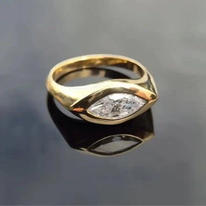 Classic Gold Diamond Ring