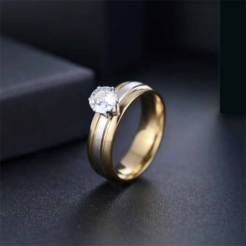 Classic Gold Solitaire Ring