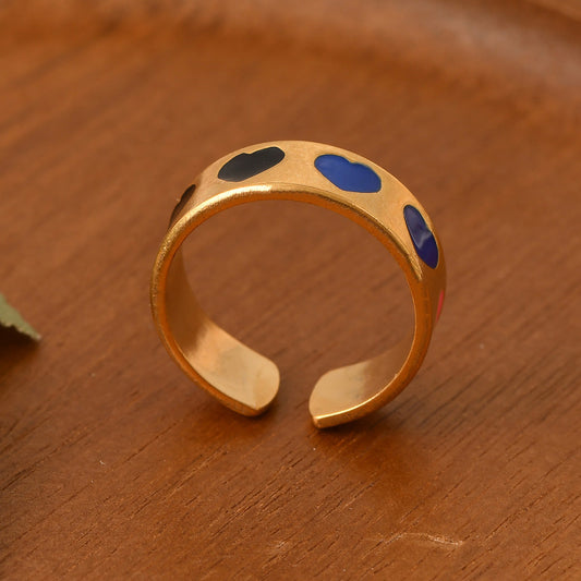 Colorful Enamel Ring