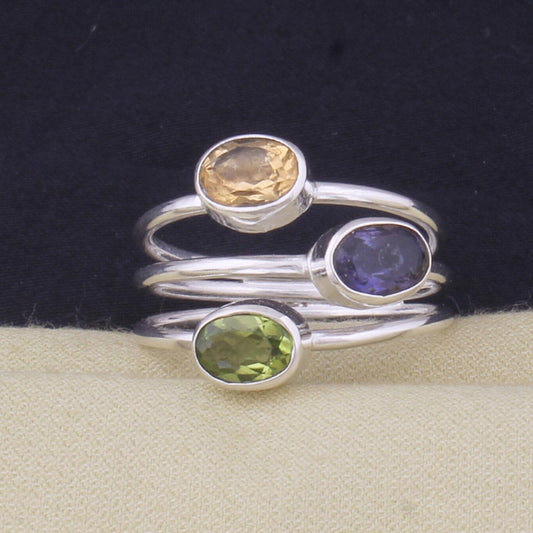 Colorful Gemstone Ring