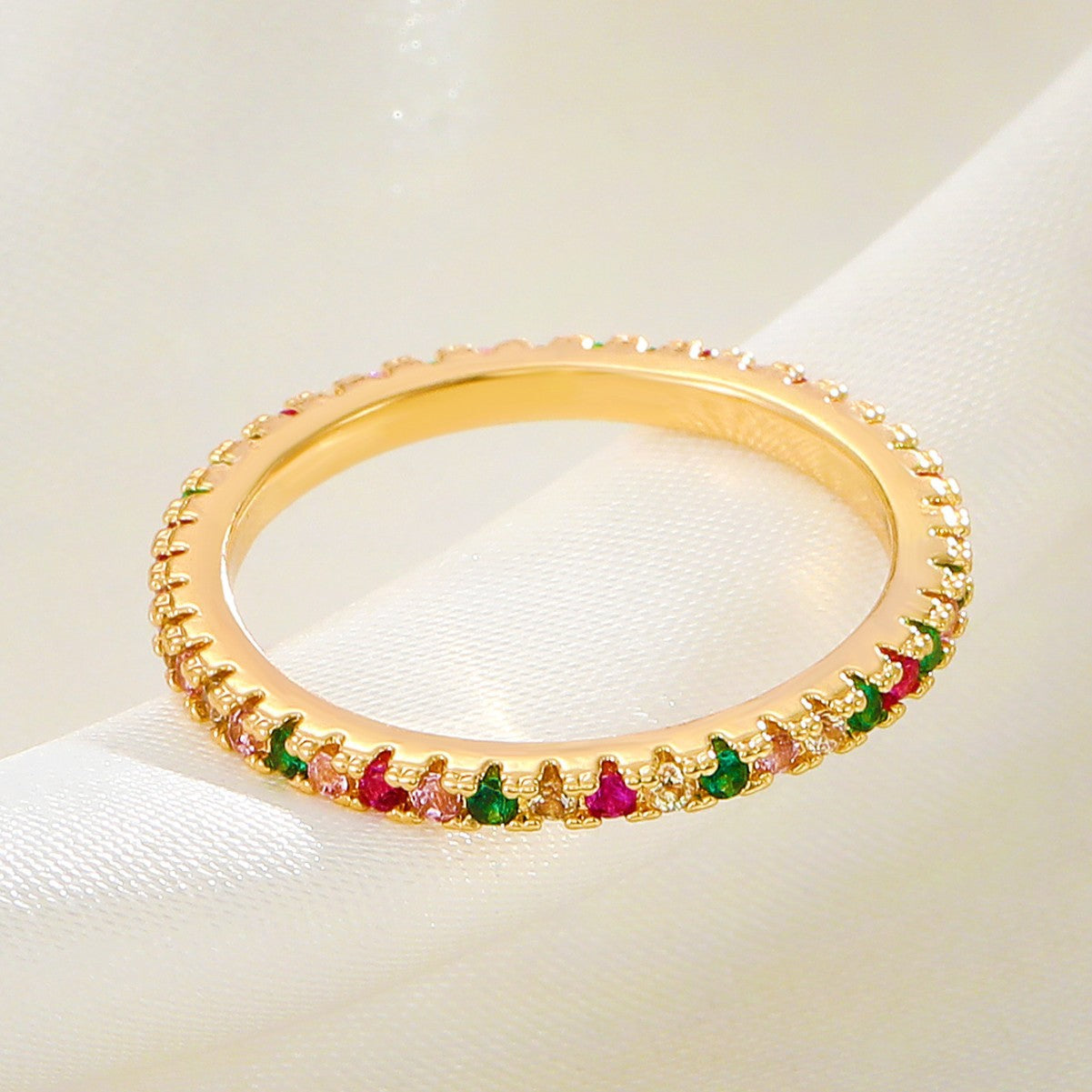 Colorful Gemstone Ring