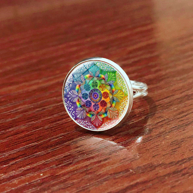 Colorful Mandala Ring