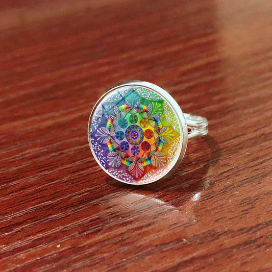 Colorful Mandala Ring