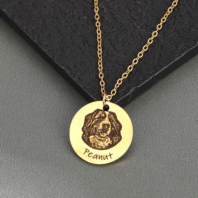 Custom Pet Portrait Necklace