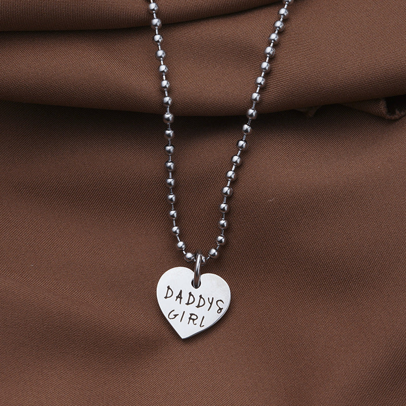 Daddy'S Girl Heart Necklace