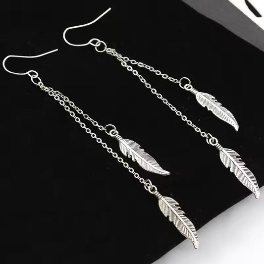 Delicate Feather Earrings
