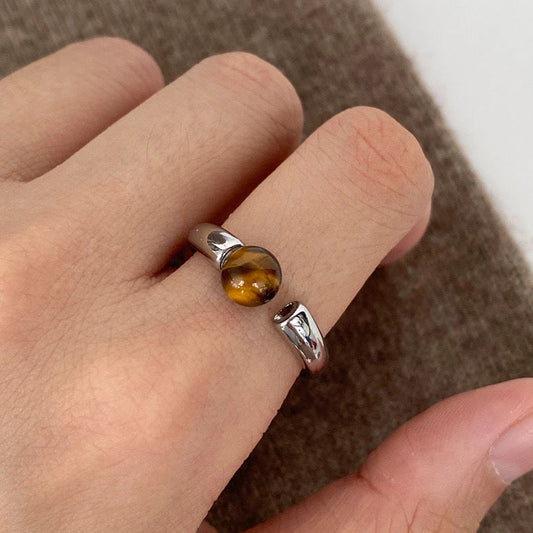 Elegant Amber Ring