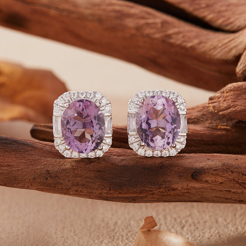 Elegant Amethyst Earrings
