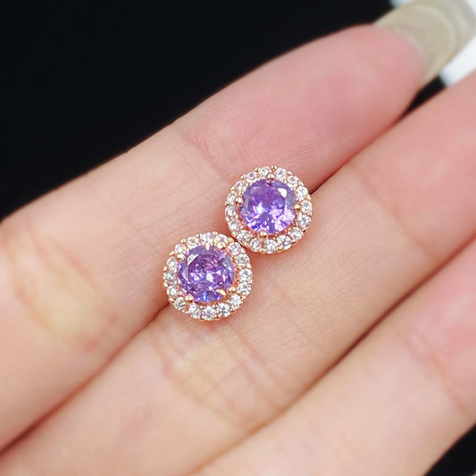 Elegant Amethyst Earrings