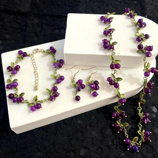 Elegant Amethyst Jewelry Set