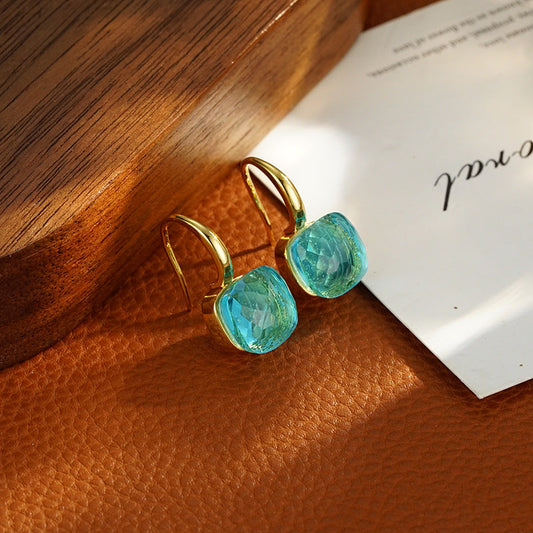 Elegant Aqua Earrings
