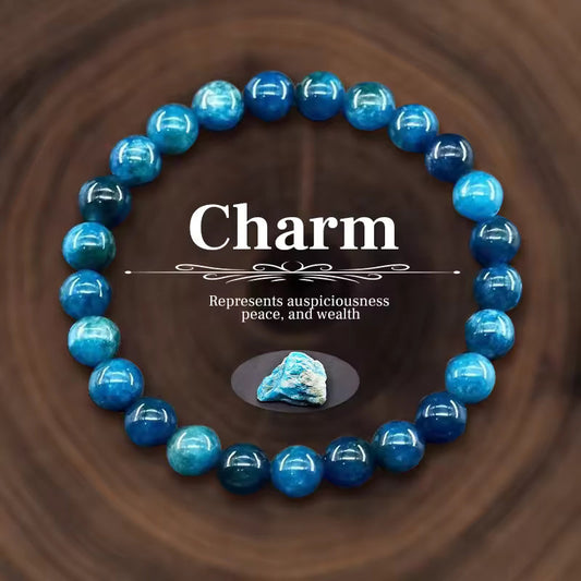 Elegant Blue Apatite Bracelet