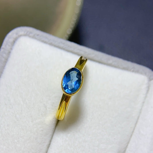 Elegant Blue Sapphire Ring