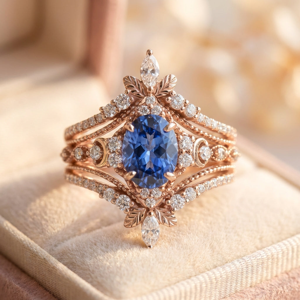 Elegant Blue Sapphire Ring