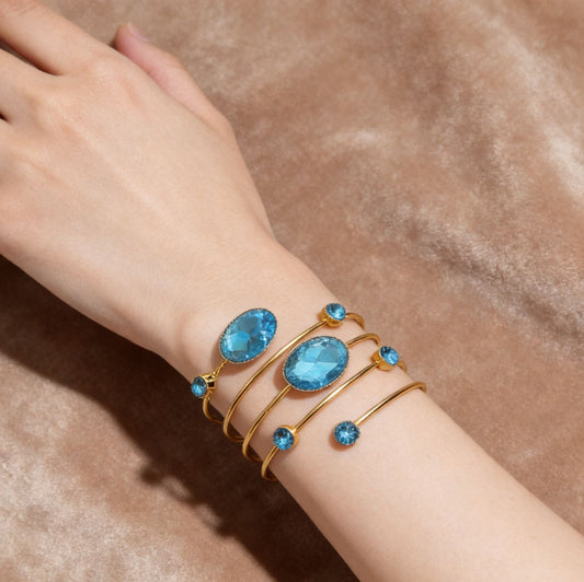 Elegant Blue Topaz Bracelet