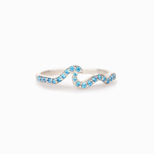 Elegant Blue Topaz Ring