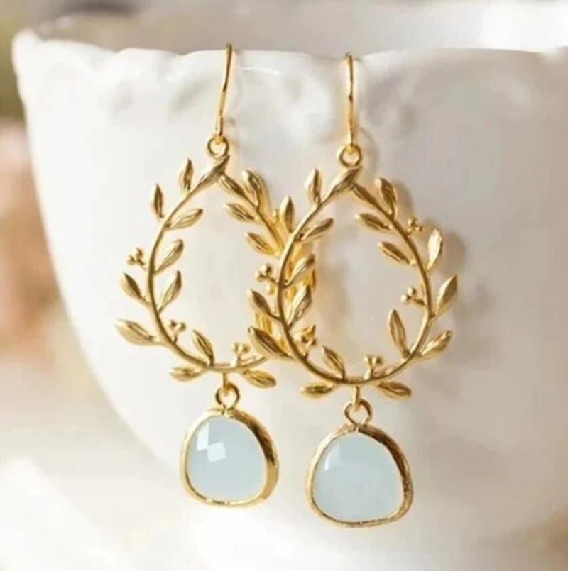 Elegant Chalcedony Earrings