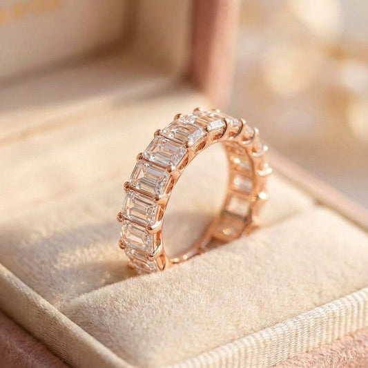 Elegant Crystal Engagement Ring