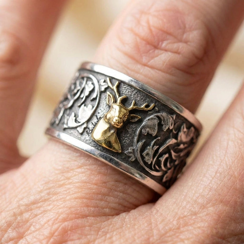 Elegant Deer Statement Ring