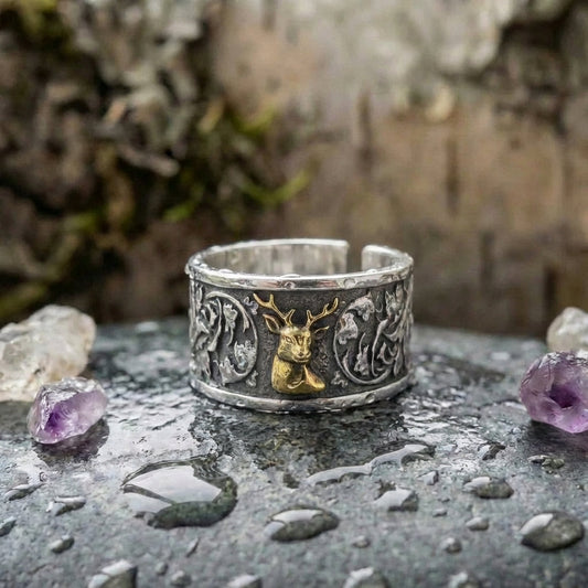 Elegant Deer Statement Ring