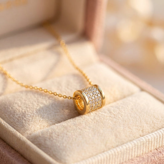 Elegant Drop Gold Necklace