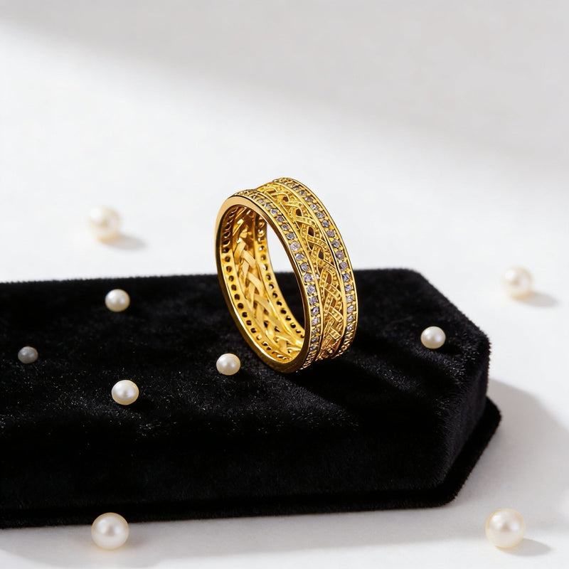 Elegant Gold Bangle Ring