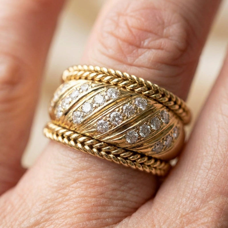Gold Cubic Zirconia Ring