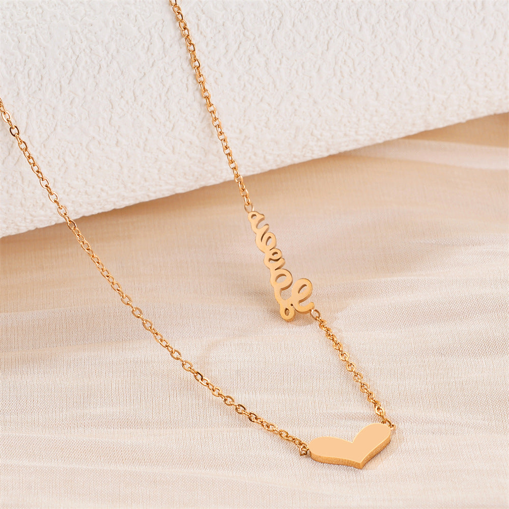 Elegant Gold Heart Necklace