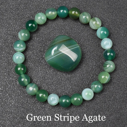 Elegant Green Agate Bracelet