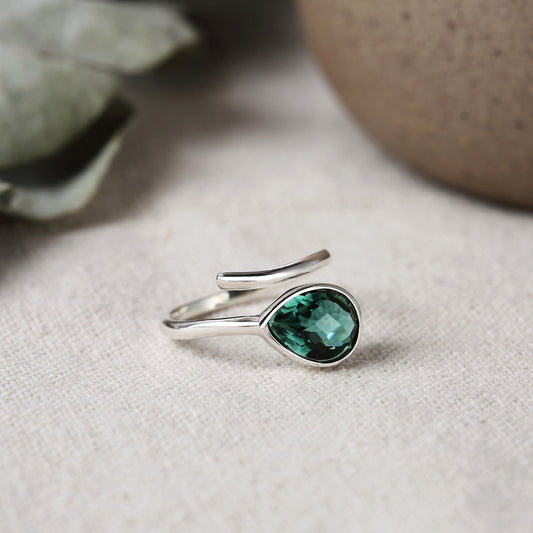 Elegant Green Tourmaline Ring