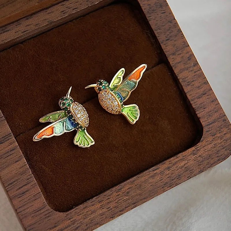 Elegant Hummingbird Earrings