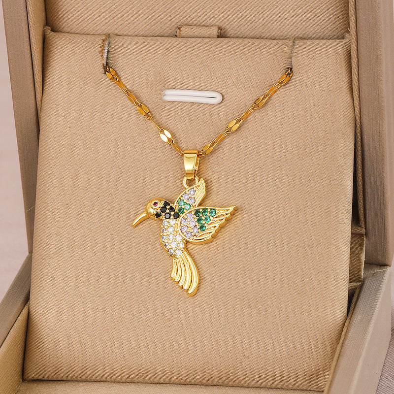 Elegant Hummingbird Necklace