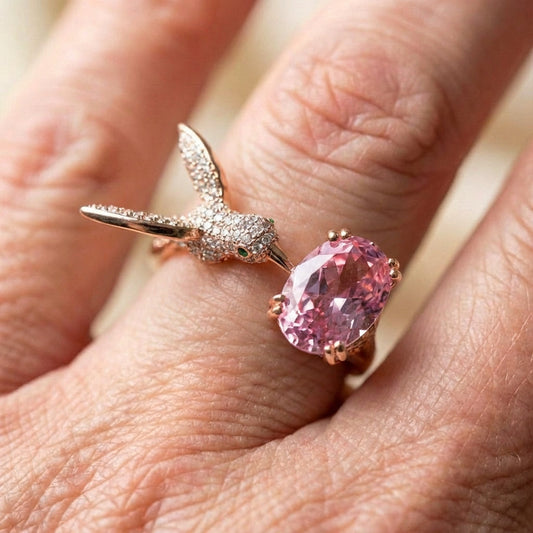 Hummingbird Pink Ring