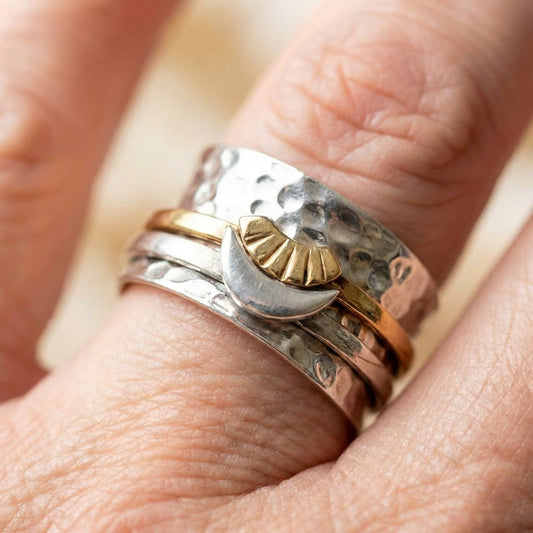 Moon Statement Ring
