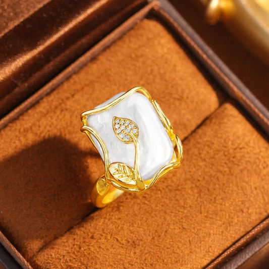 Elegant Mother Of Pearl Ring