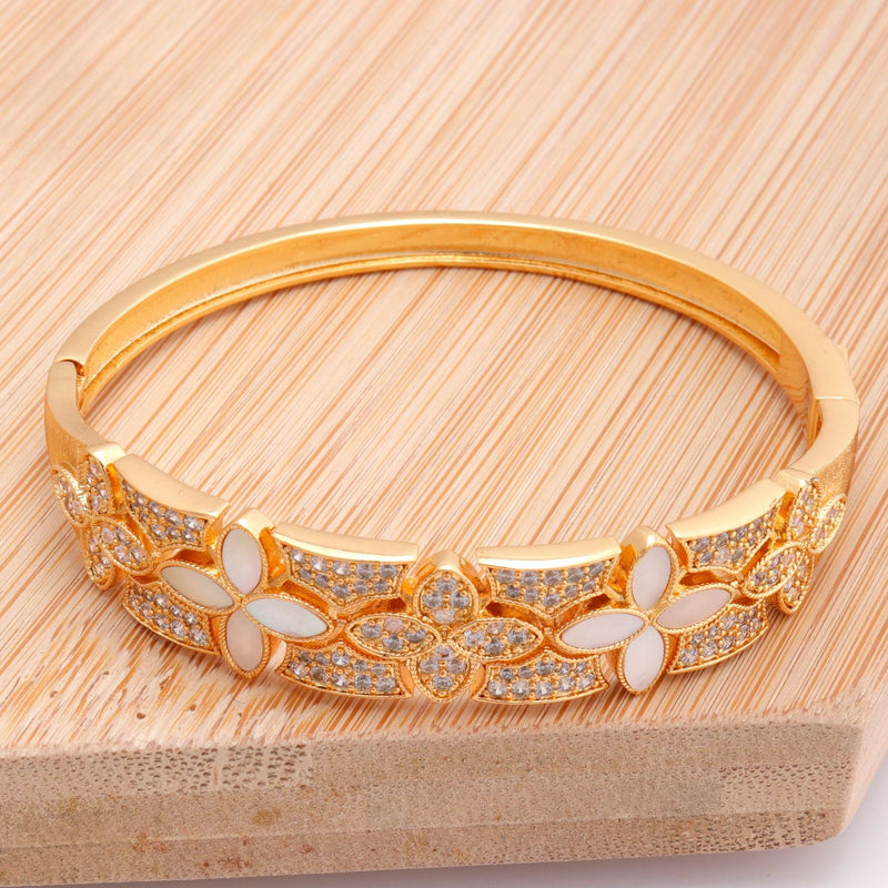 Elegant Opal Gold Bracelet
