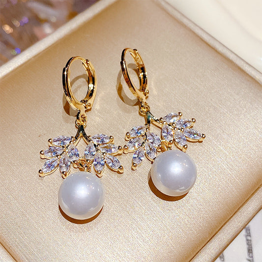Elegant Pearl Drop Earrings