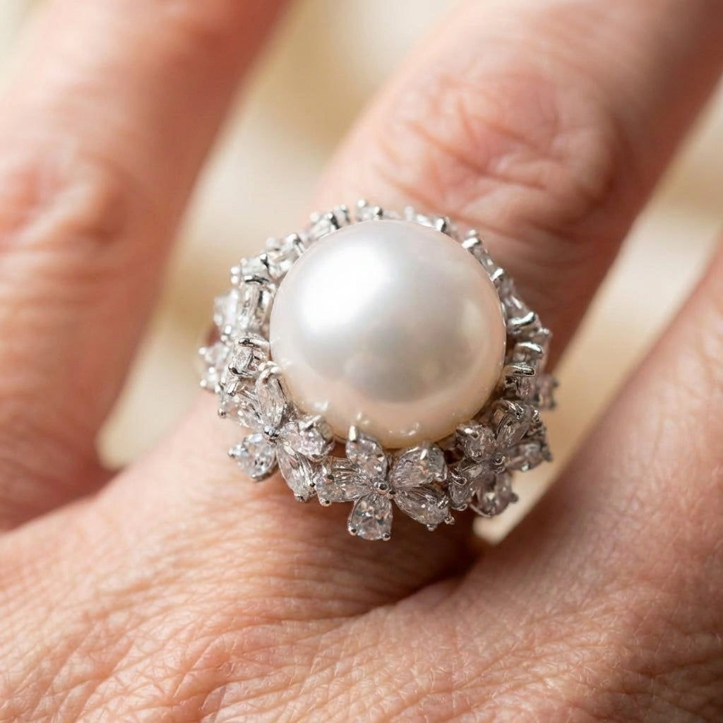 Pearl Flower Ring