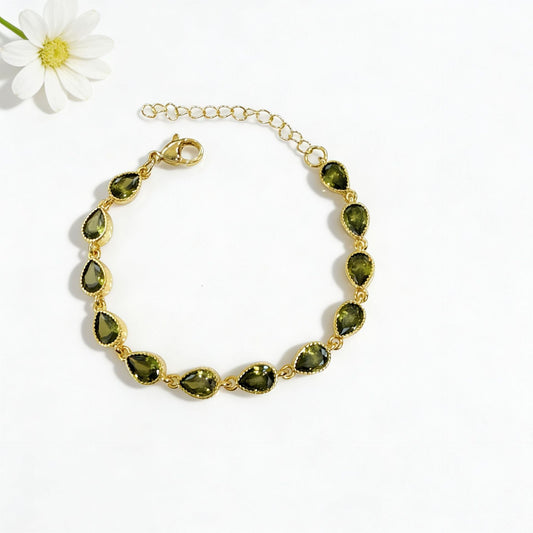 Elegant Peridot Bracelet