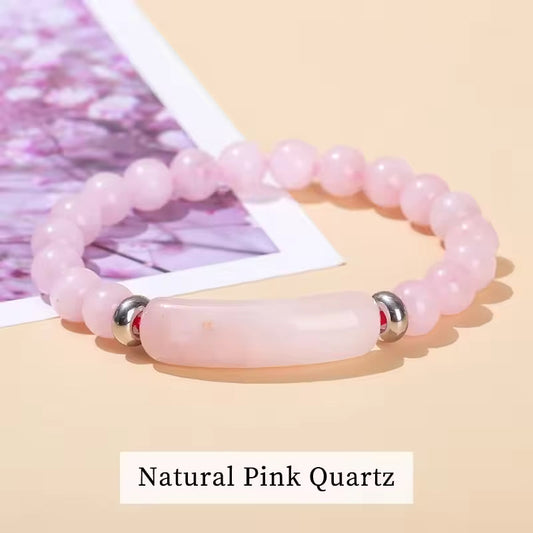 Elegant Pink Quartz Bracelet