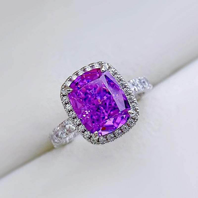 Elegant Purple Amethyst Ring
