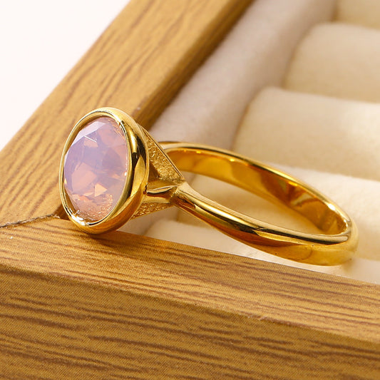 Elegant Rose Quartz Ring